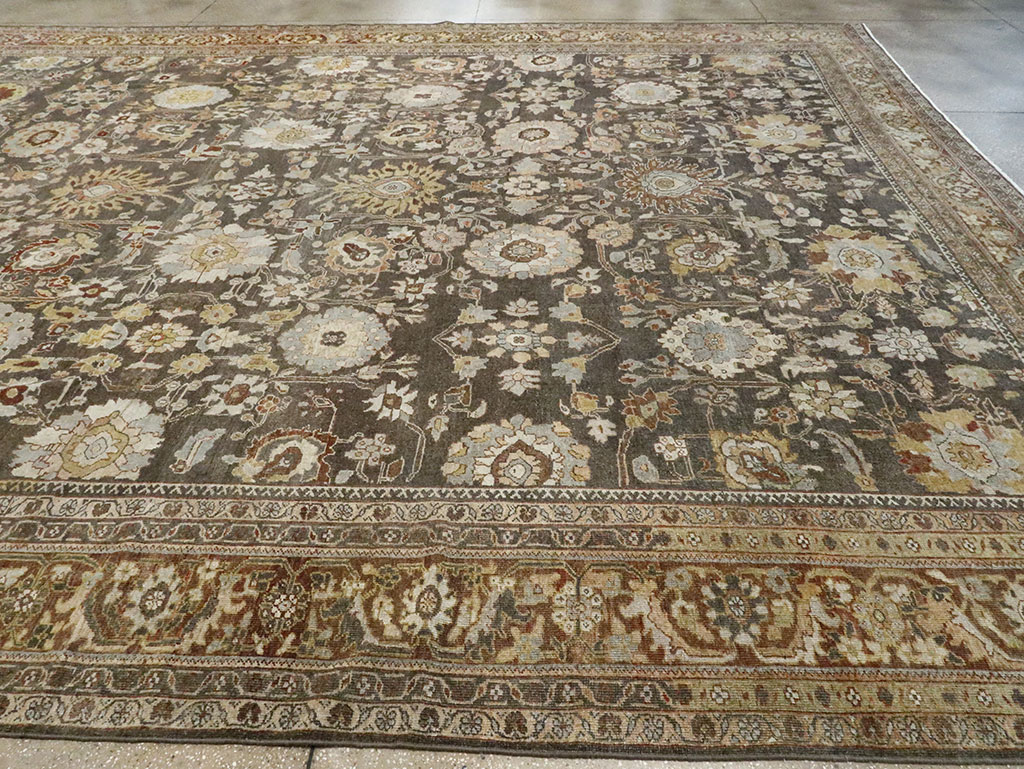 Antique Persian Mahal Large Oversize Carpet, No.26522 - Gsblank