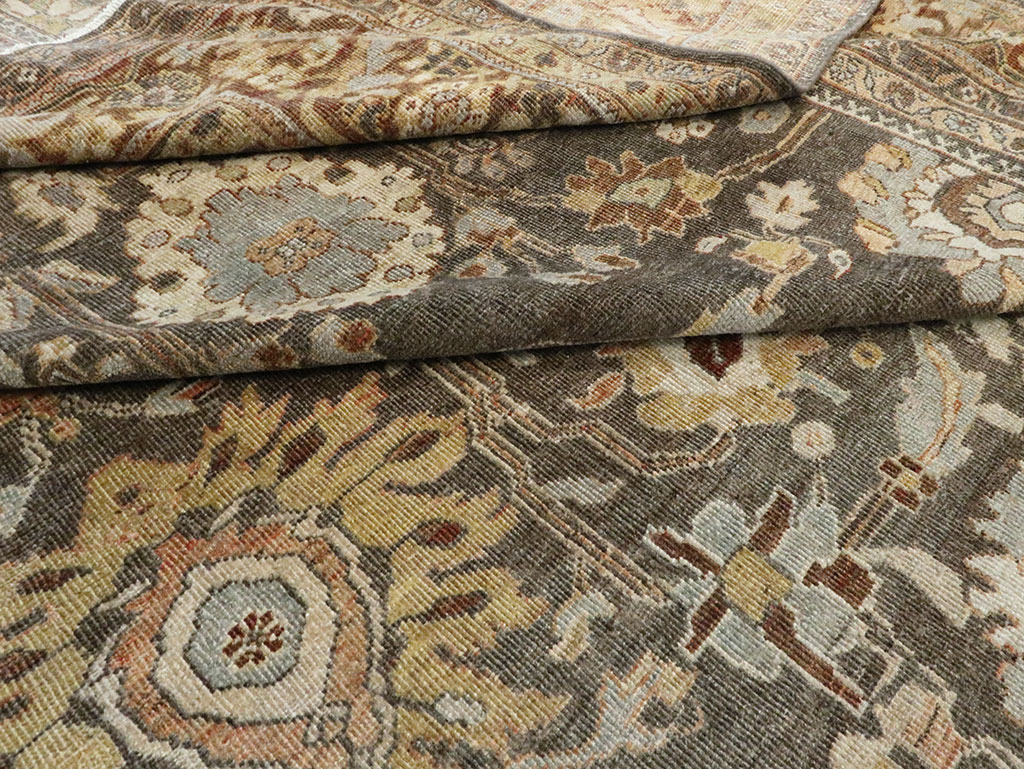 Antique Persian Mahal Large Oversize Carpet, No.26522 - Gsblank