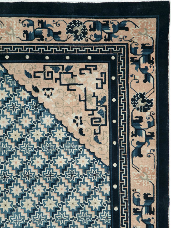 Vintage Chinese Peking Rug, No.26542 - Gsblank