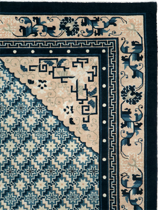 Vintage Chinese Peking Rug, No.26542 - Gsblank