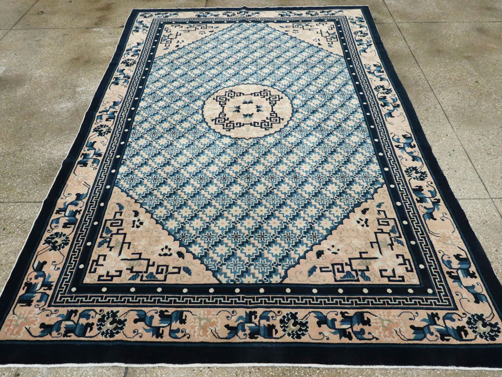 Vintage Chinese Peking Rug, No.26542 - Gsblank