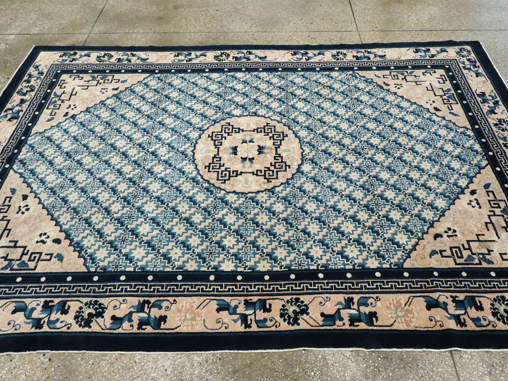 Vintage Chinese Peking Rug, No.26542 - Gsblank