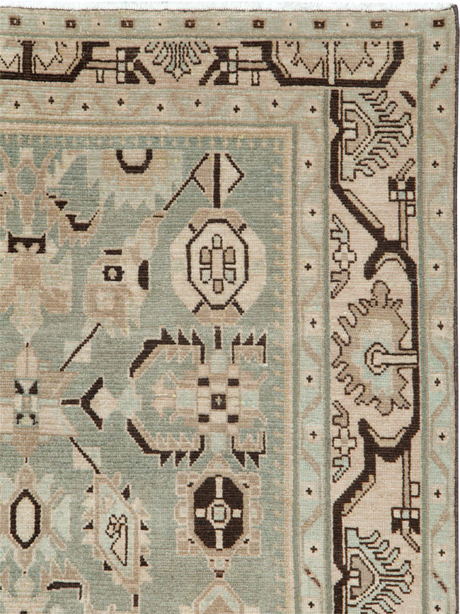 Vintage Persian Malayer Accent Rug (Pair: 1 of 2), No.26546 - Gsblank