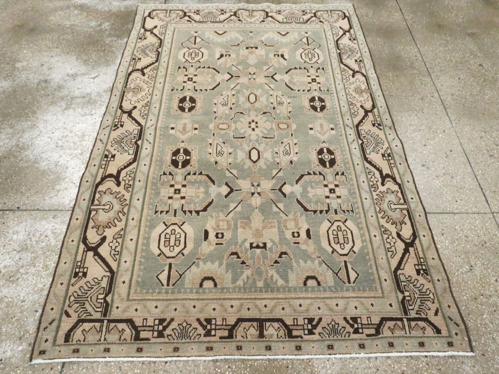 Vintage Persian Malayer Accent Rug (Pair: 1 of 2), No.26546 - Gsblank