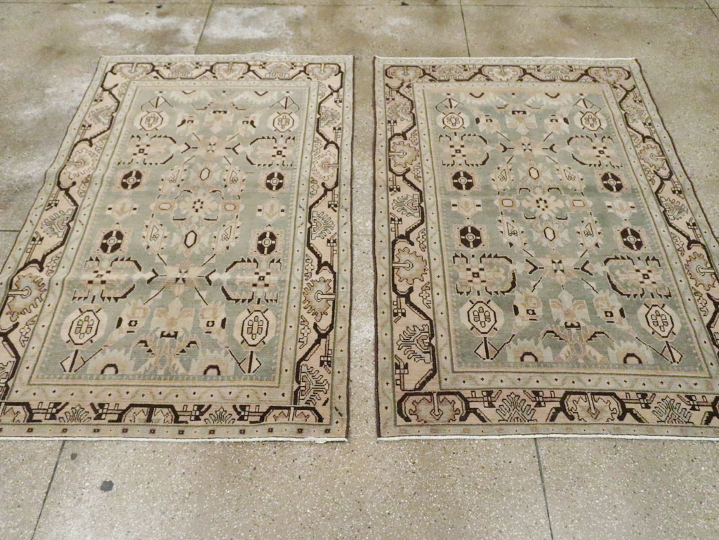 Vintage Persian Malayer Accent Rug (Pair: 1 of 2), No.26546 - Gsblank