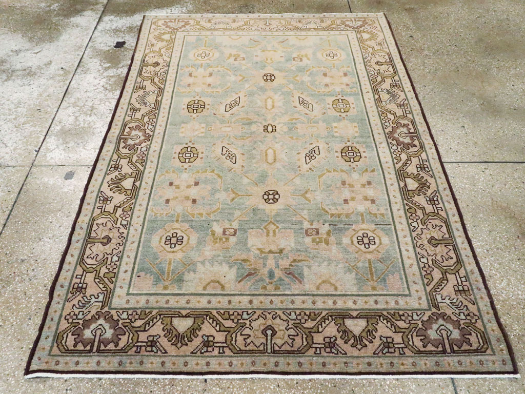 Vintage Persian Malayer Accent Rug, No.26548 - Gsblank