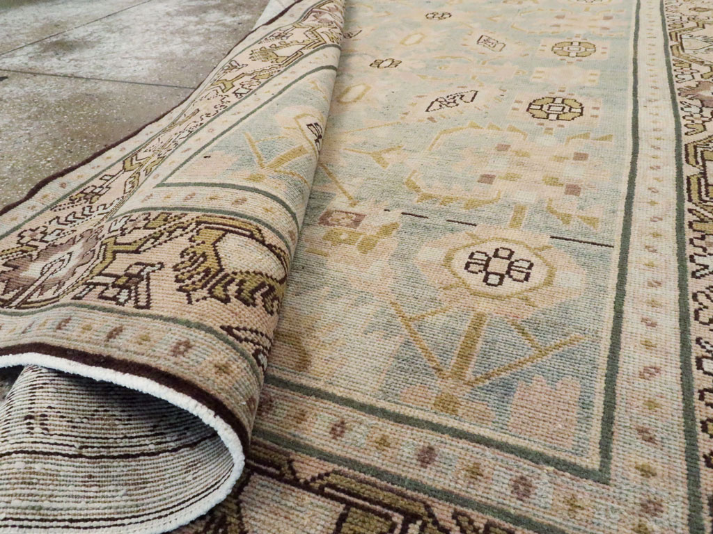 Vintage Persian Malayer Accent Rug, No.26548 - Gsblank