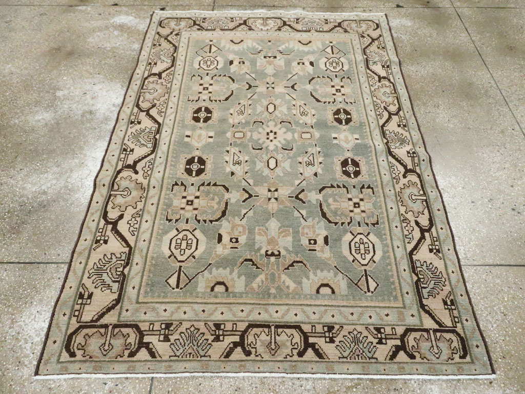 Vintage Persian Malayer Accent Rug (Pair: 2 of 2), No.26549 - Gsblank