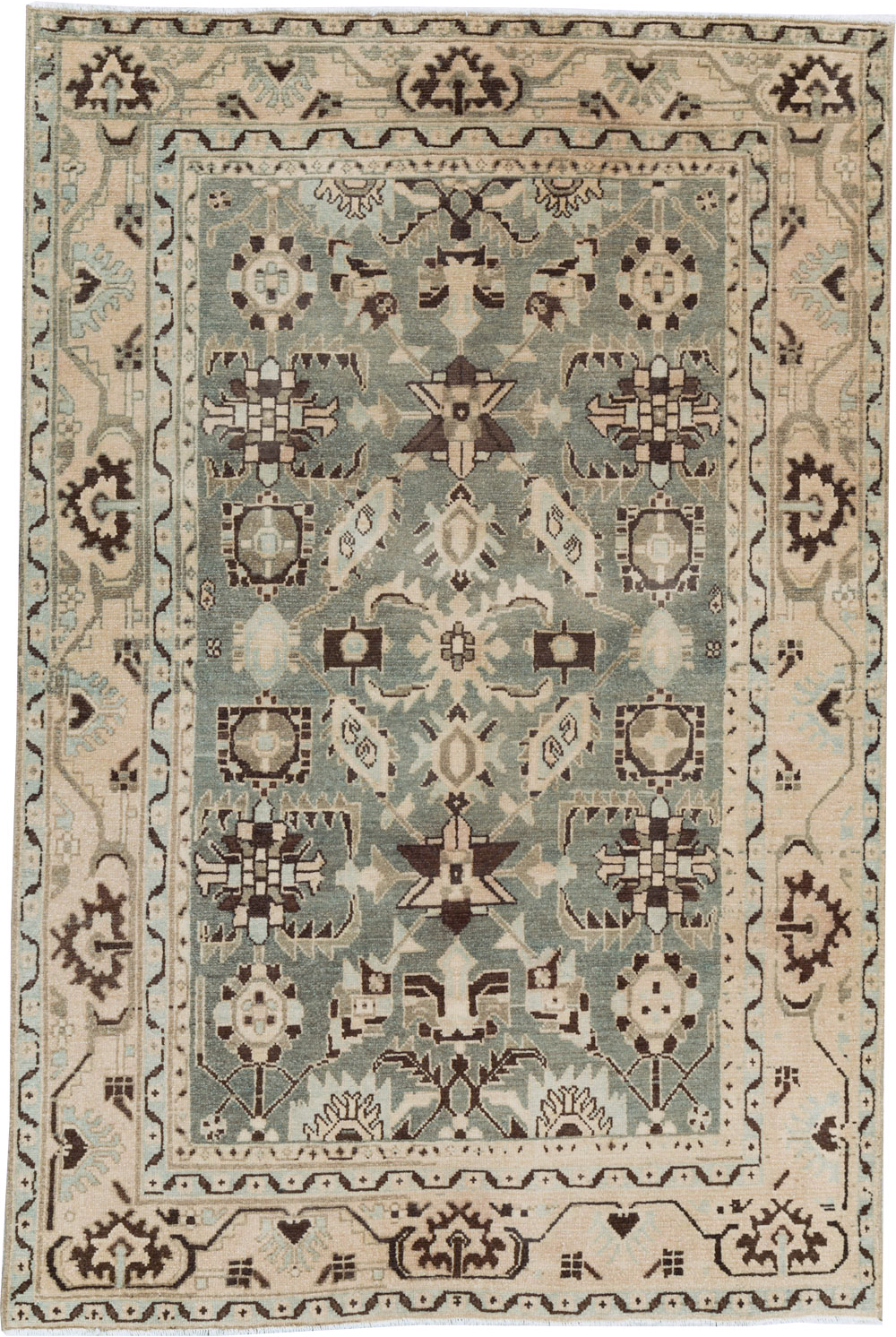 Vintage Persian Malayer Accent Rug, No.26557 - Gsblank