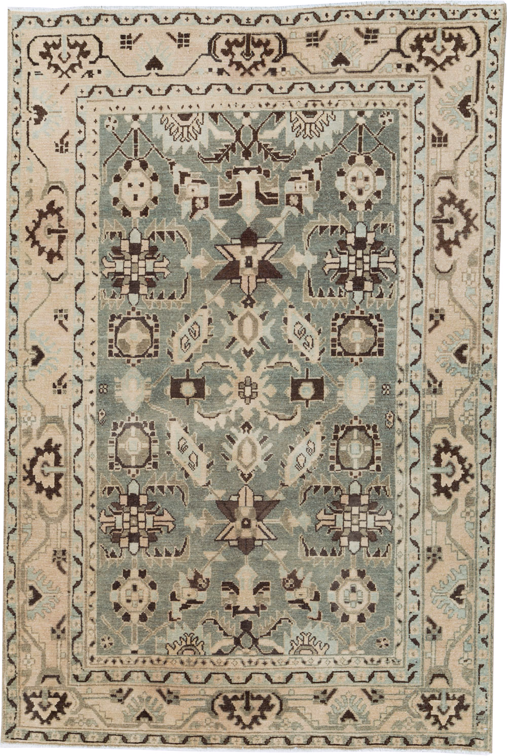 Vintage Persian Malayer Accent Rug, No.26557 - Gsblank