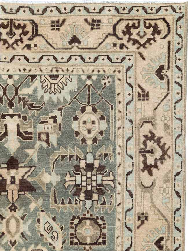 Vintage Persian Malayer Accent Rug, No.26557 - Gsblank