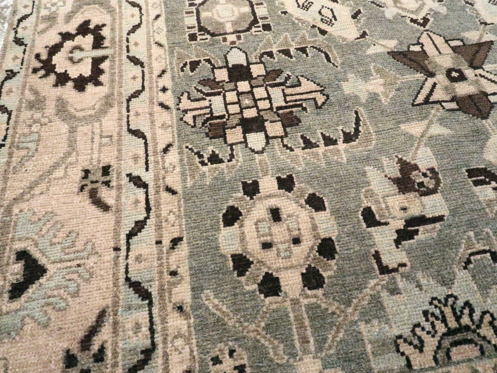 Vintage Persian Malayer Accent Rug, No.26557 - Gsblank