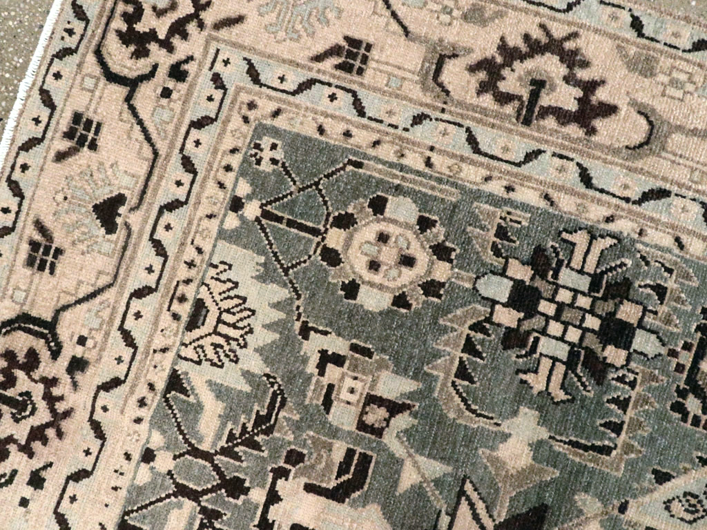 Vintage Persian Malayer Accent Rug, No.26557 - Gsblank