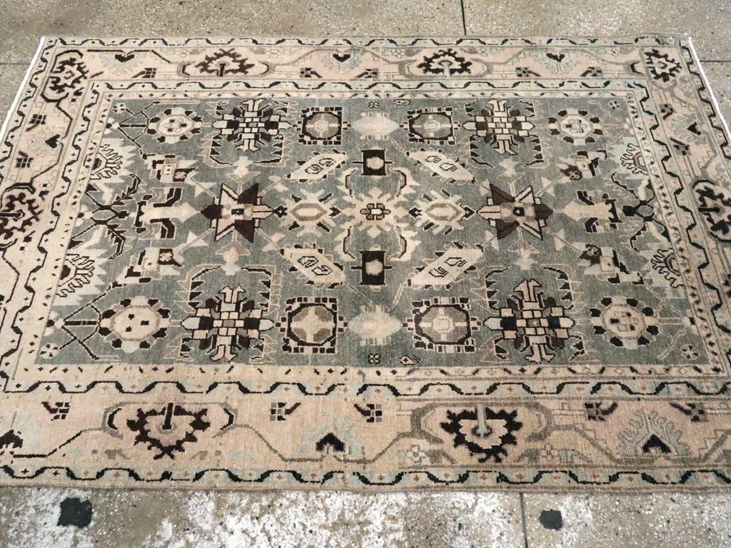 Vintage Persian Malayer Accent Rug, No.26557 - Gsblank