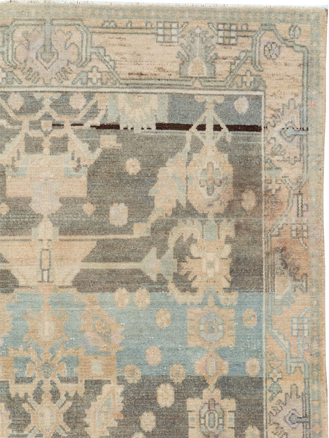 Vintage Persian Malayer Throw Rug, No.26568 - Gsblank