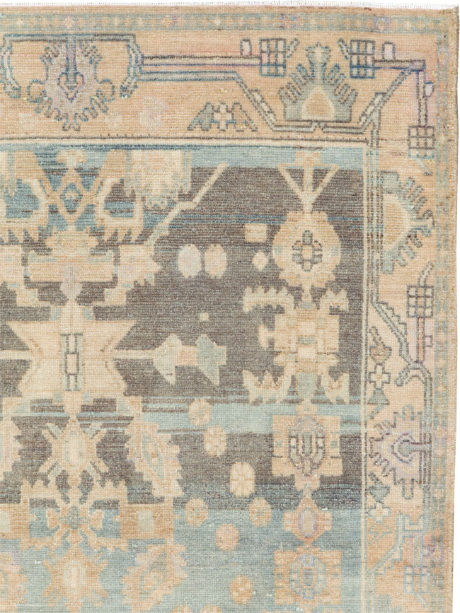 Vintage Persian Malayer Throw Rug, No.26568 - Gsblank