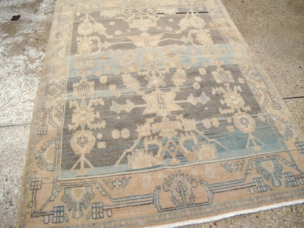 Vintage Persian Malayer Throw Rug, No.26568 - Gsblank