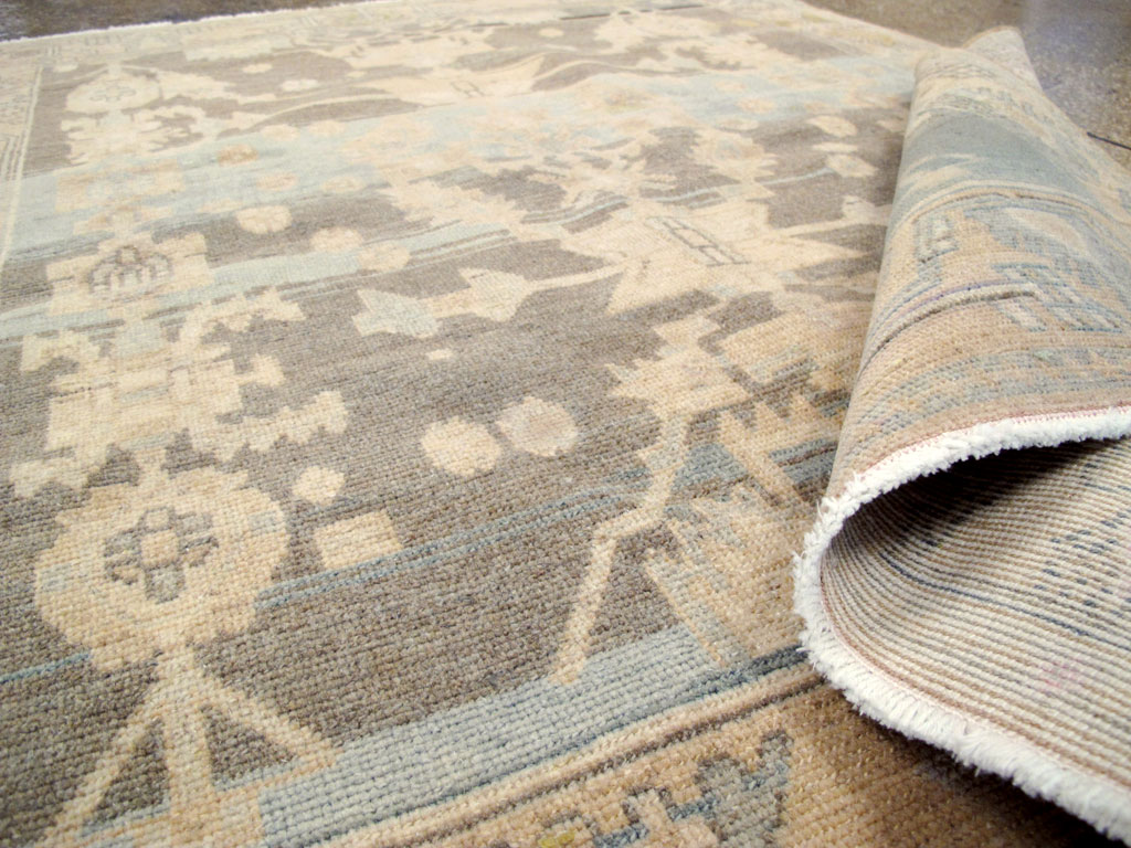 Vintage Persian Malayer Throw Rug, No.26568 - Gsblank