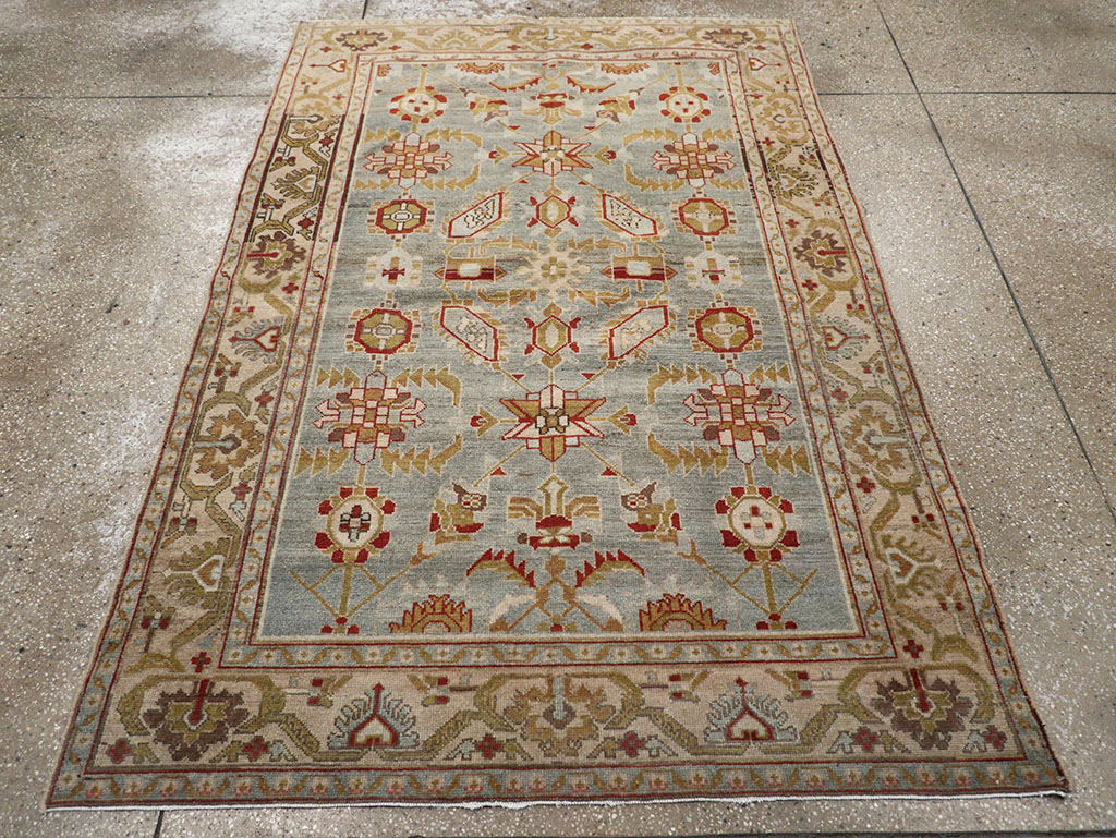 Vintage Persian Malayer Accent Rug, No.26569 - Gsblank