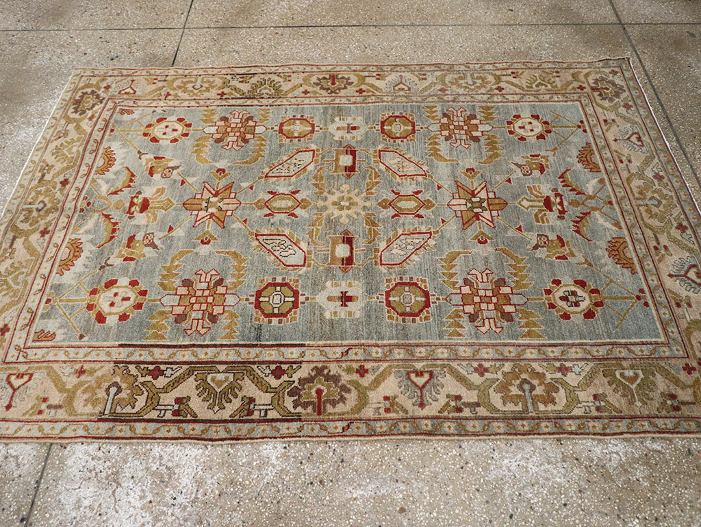 Vintage Persian Malayer Accent Rug, No.26569 - Gsblank