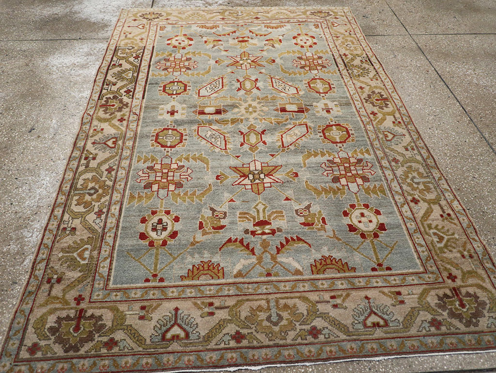 Vintage Persian Malayer Accent Rug, No.26569 - Gsblank