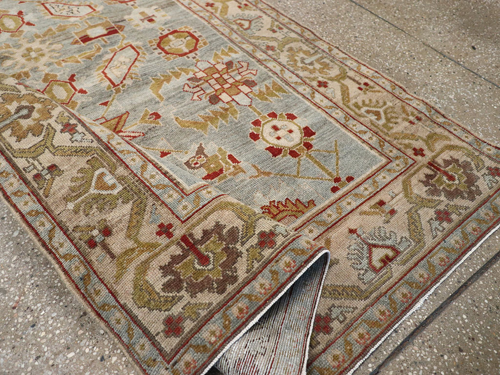 Vintage Persian Malayer Accent Rug, No.26569 - Gsblank