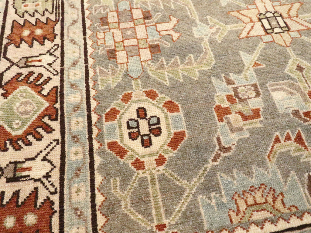 Vintage Persian Malayer Accent Rug, No.26570 - Gsblank