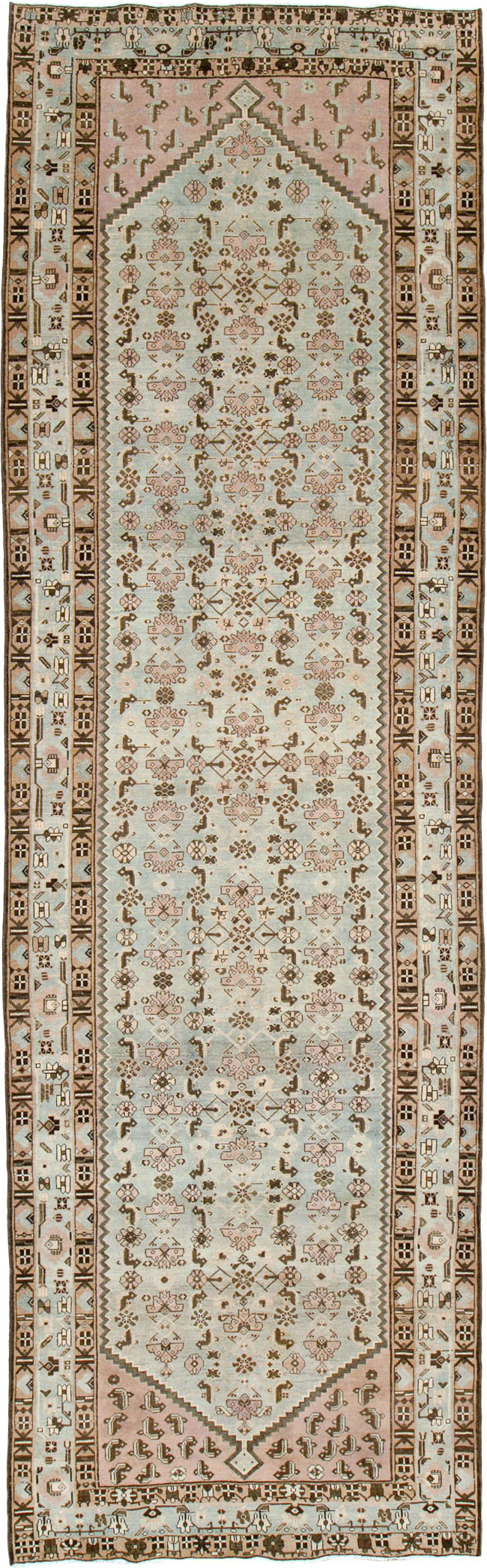 Vintage Persian Malayer Wide Gallery Runner, No.26573 - Gsblank