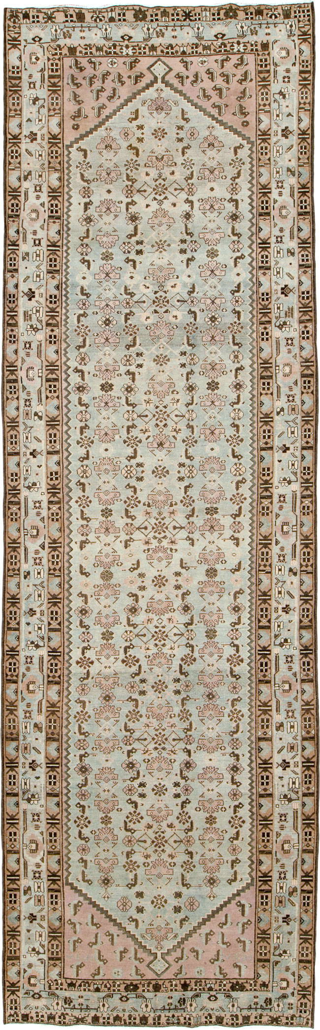 Vintage Persian Malayer Wide Gallery Runner, No.26573 - Gsblank