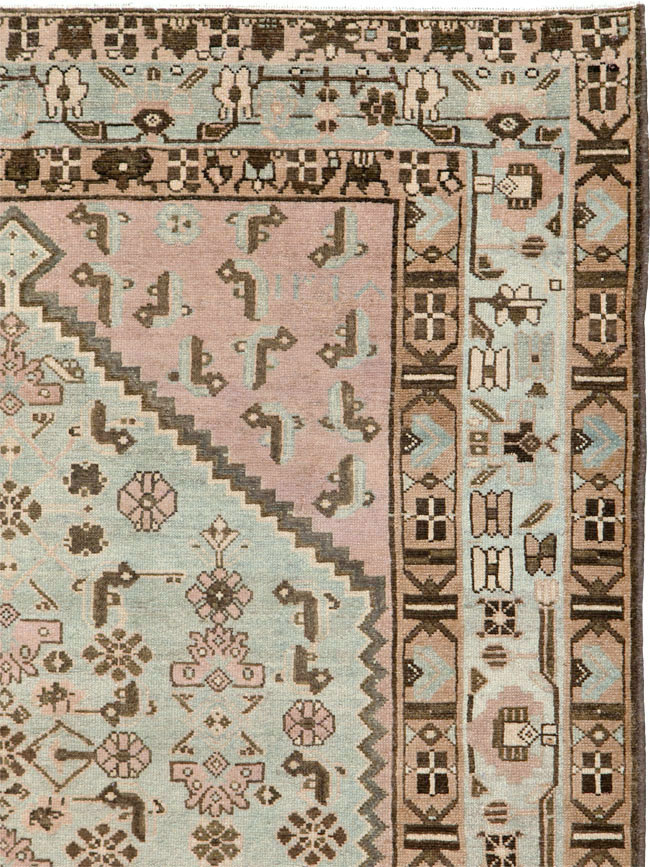 Vintage Persian Malayer Wide Gallery Runner, No.26573 - Gsblank