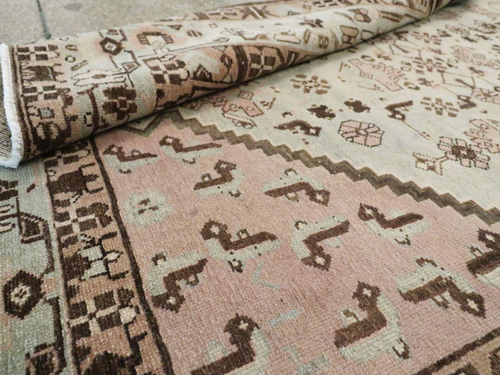 Vintage Persian Malayer Wide Gallery Runner, No.26573 - Gsblank