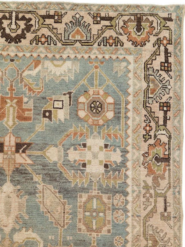 Vintage Persian Malayer Accent Rug, No.26578 - Gsblank