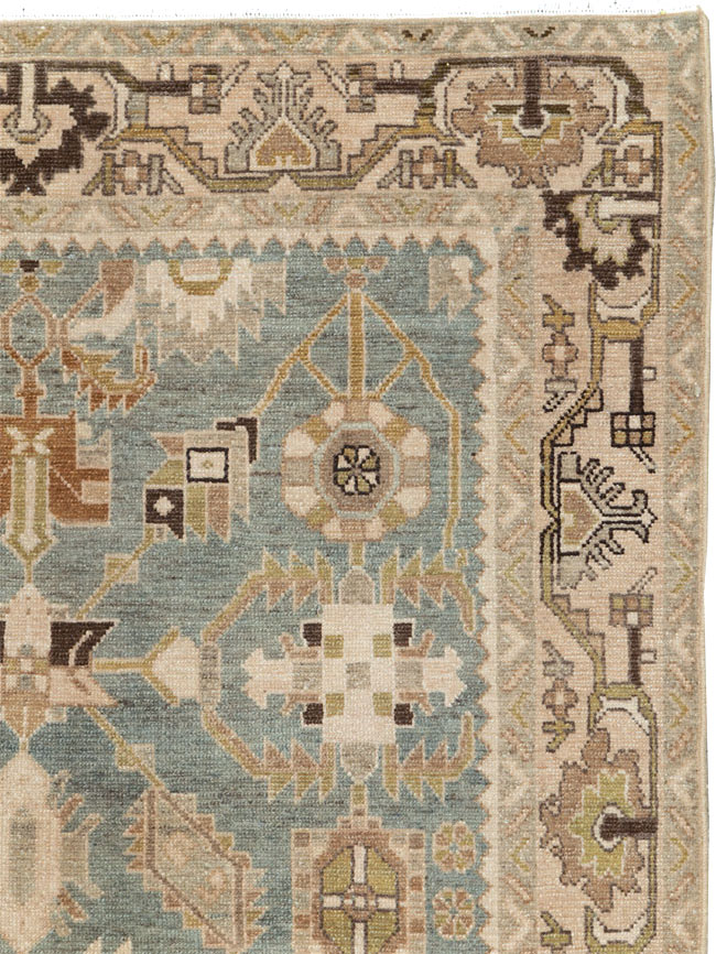 Vintage Persian Malayer Accent Rug, No.26578 - Gsblank