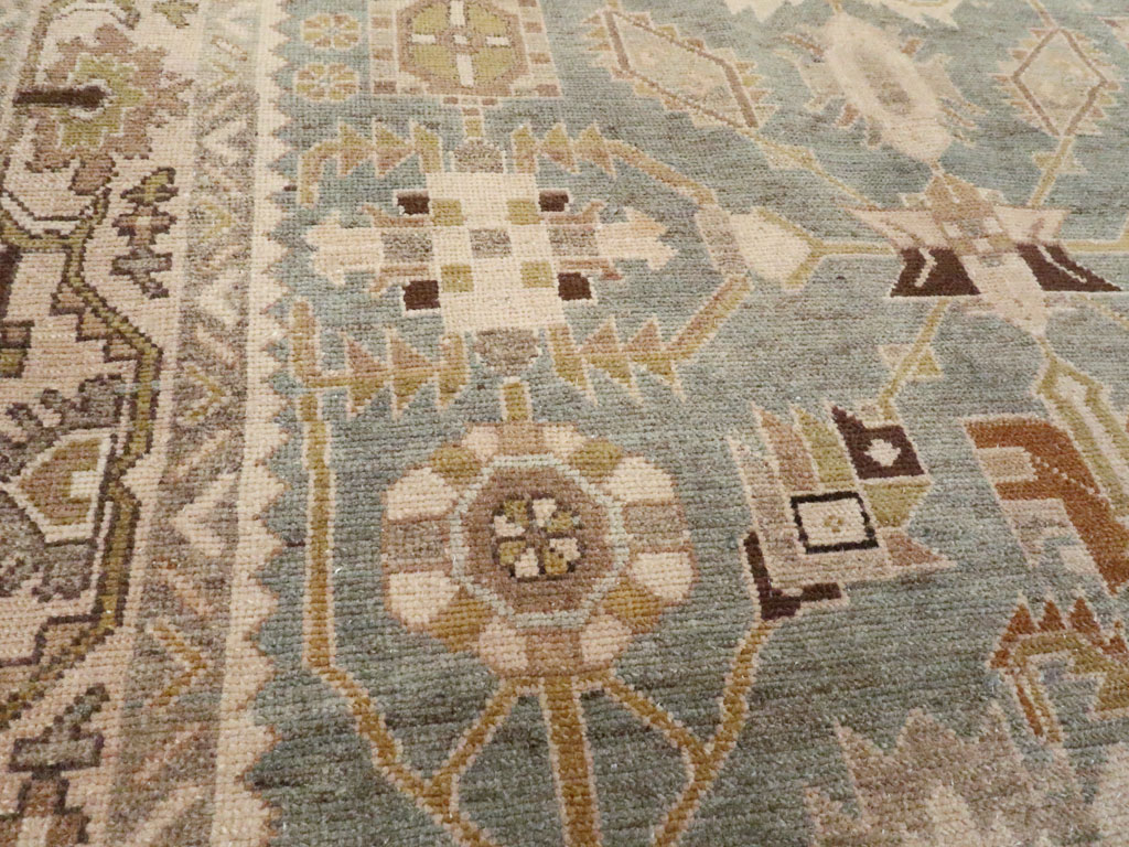 Vintage Persian Malayer Accent Rug, No.26578 - Gsblank