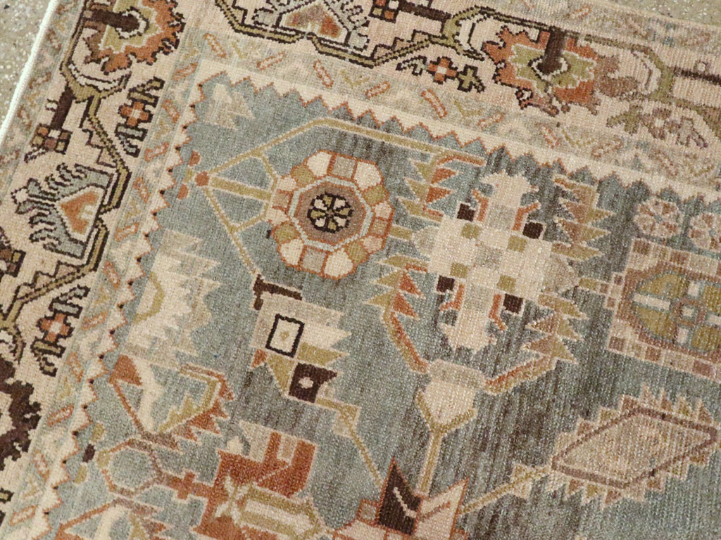 Vintage Persian Malayer Accent Rug, No.26578 - Gsblank