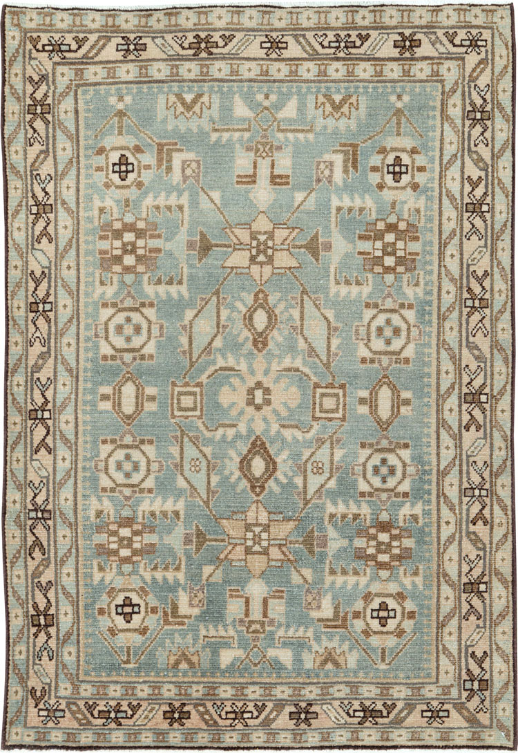 Vintage Persian Malayer Throw Rug (Pair: 1 of 2), No.26584 - Gsblank