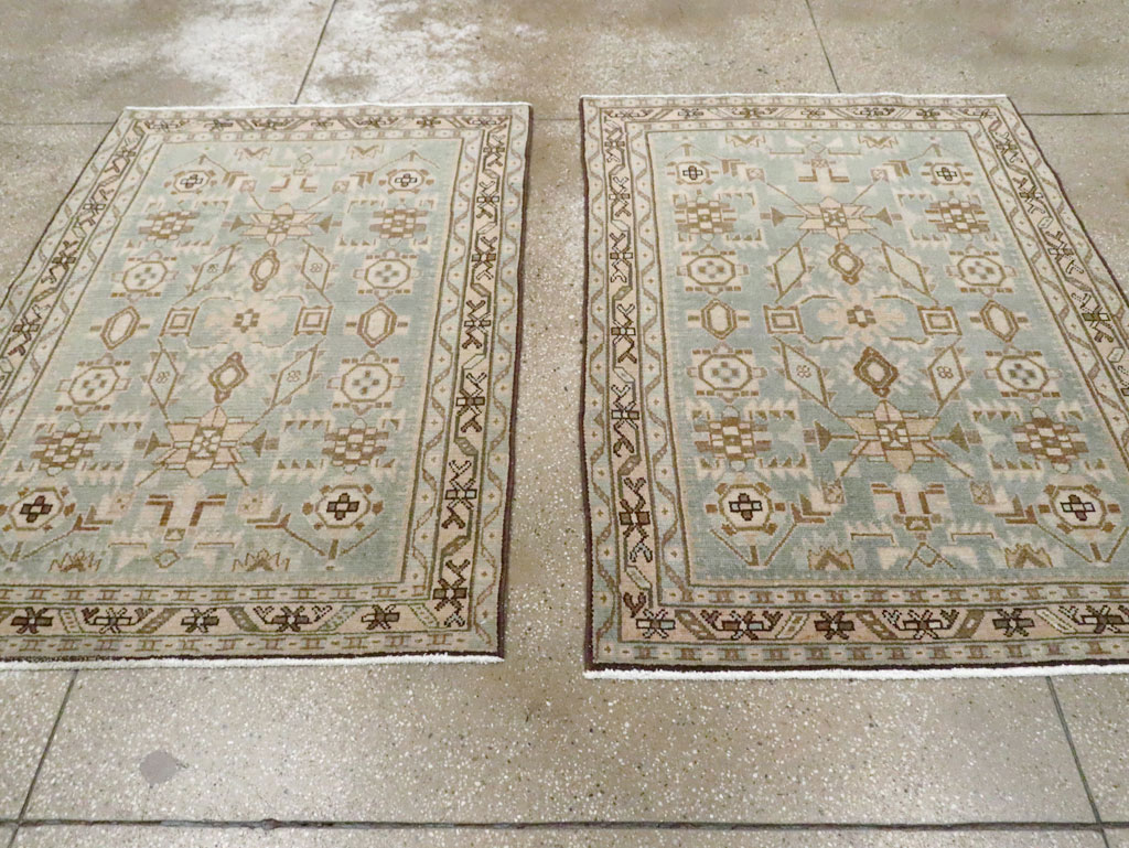 Vintage Persian Malayer Throw Rug (Pair: 1 of 2), No.26584 - Gsblank