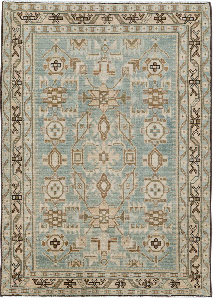 Vintage Persian Malayer Throw Rug (Pair: 2 of 2), No.26590 - Gsblank