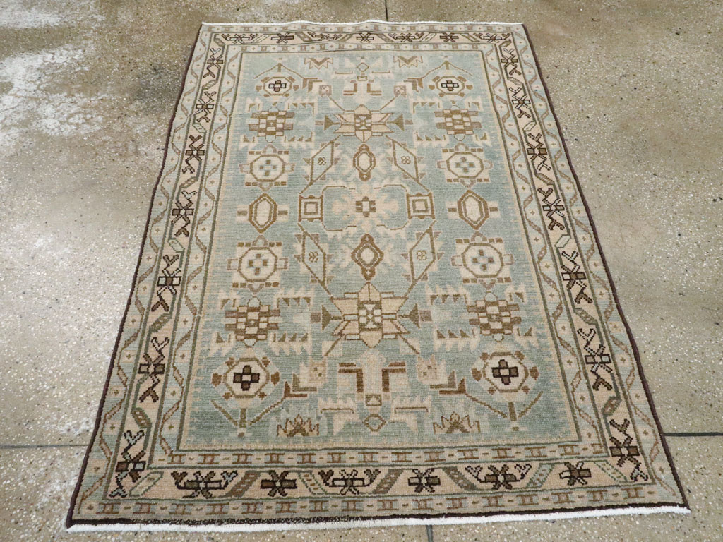 Vintage Persian Malayer Throw Rug (Pair: 2 of 2), No.26590 - Gsblank