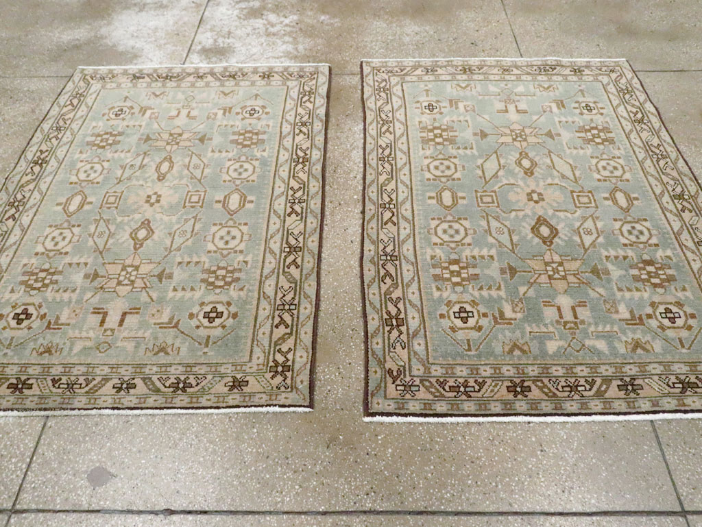 Vintage Persian Malayer Throw Rug (Pair: 2 of 2), No.26590 - Gsblank