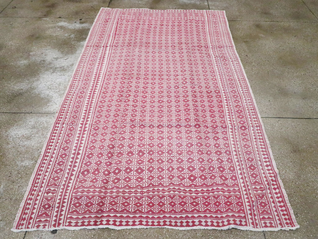 Vintage Persian Reversible Flatweave, No.26598 - Gsblank
