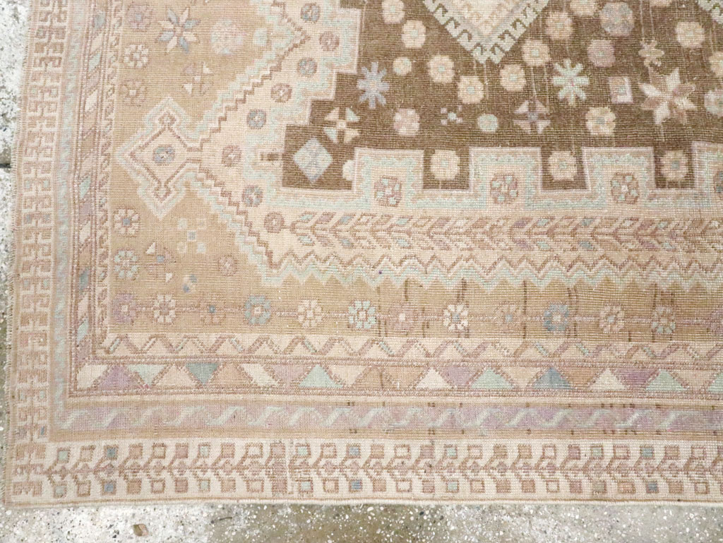 Vintage Persian Afshar Accent Rug, No.26599 - Gsblank