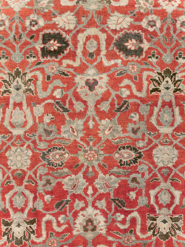 Antique Persian Tabriz Small Room Size Carpet, No.26602 - Gsblank