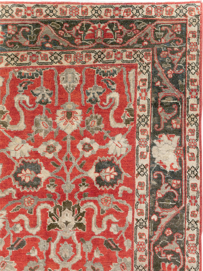 Antique Persian Tabriz Small Room Size Carpet, No.26602 - Gsblank