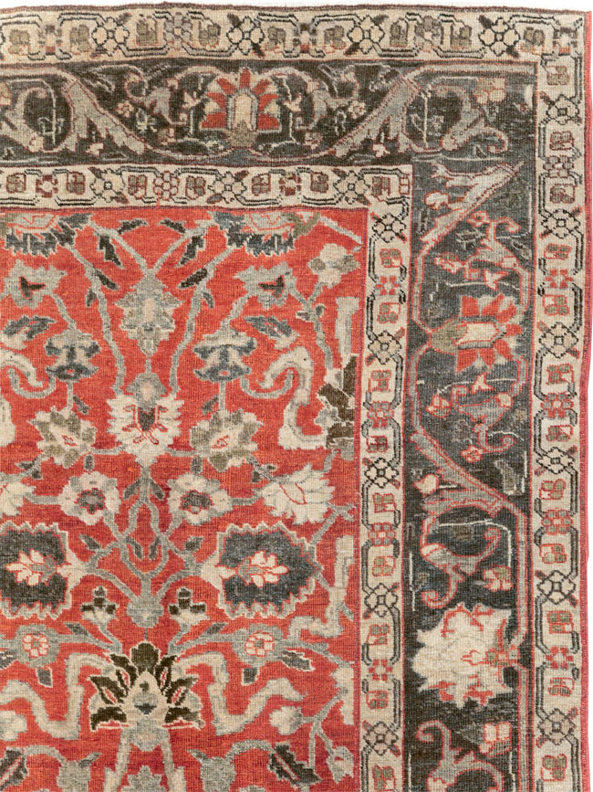 Antique Persian Tabriz Small Room Size Carpet, No.26602 - Gsblank