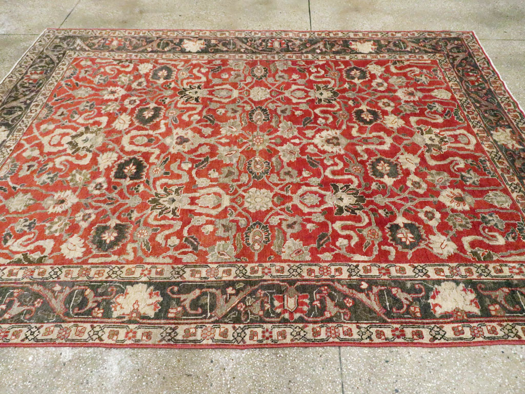 Antique Persian Tabriz Small Room Size Carpet, No.26602 - Gsblank