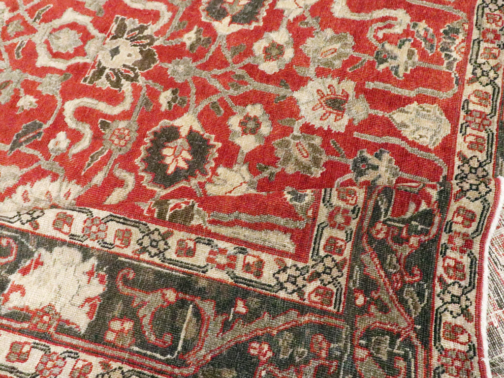 Antique Persian Tabriz Small Room Size Carpet, No.26602 - Gsblank