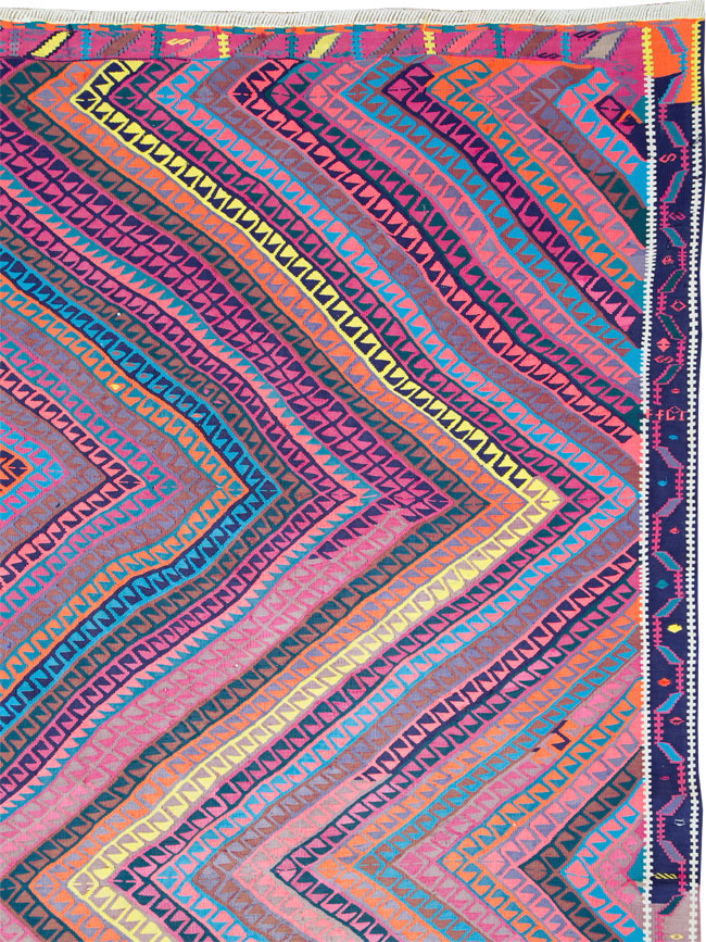 Vintage Turkish Flatweave Kilim , No.26608 - Gsblank