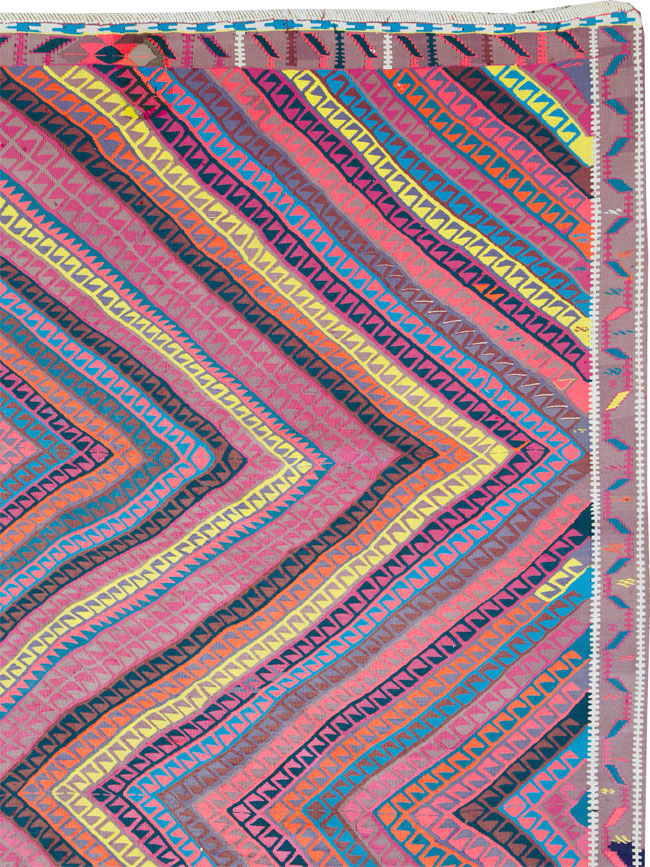 Vintage Turkish Flatweave Kilim , No.26608 - Gsblank