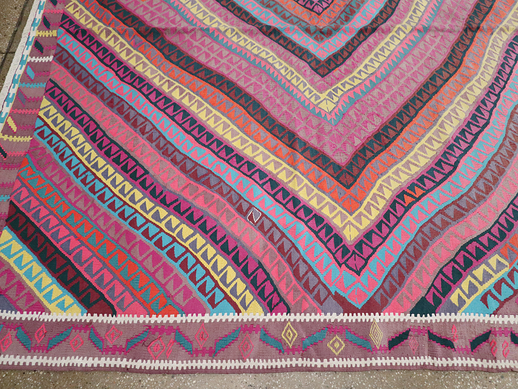 Vintage Turkish Flatweave Kilim , No.26608 - Gsblank